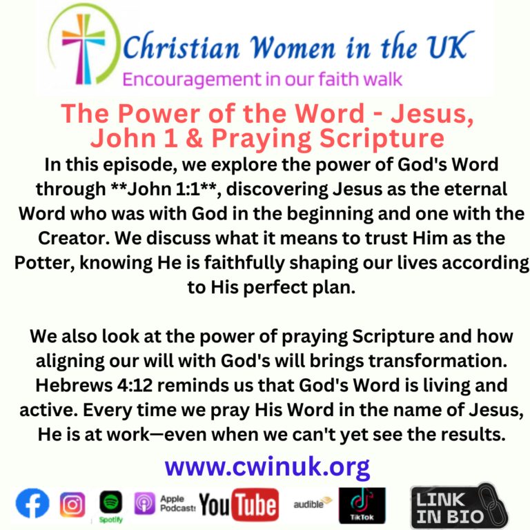 The Power of the Word – Jesus, John 1 , Praying Scripture & Transformation